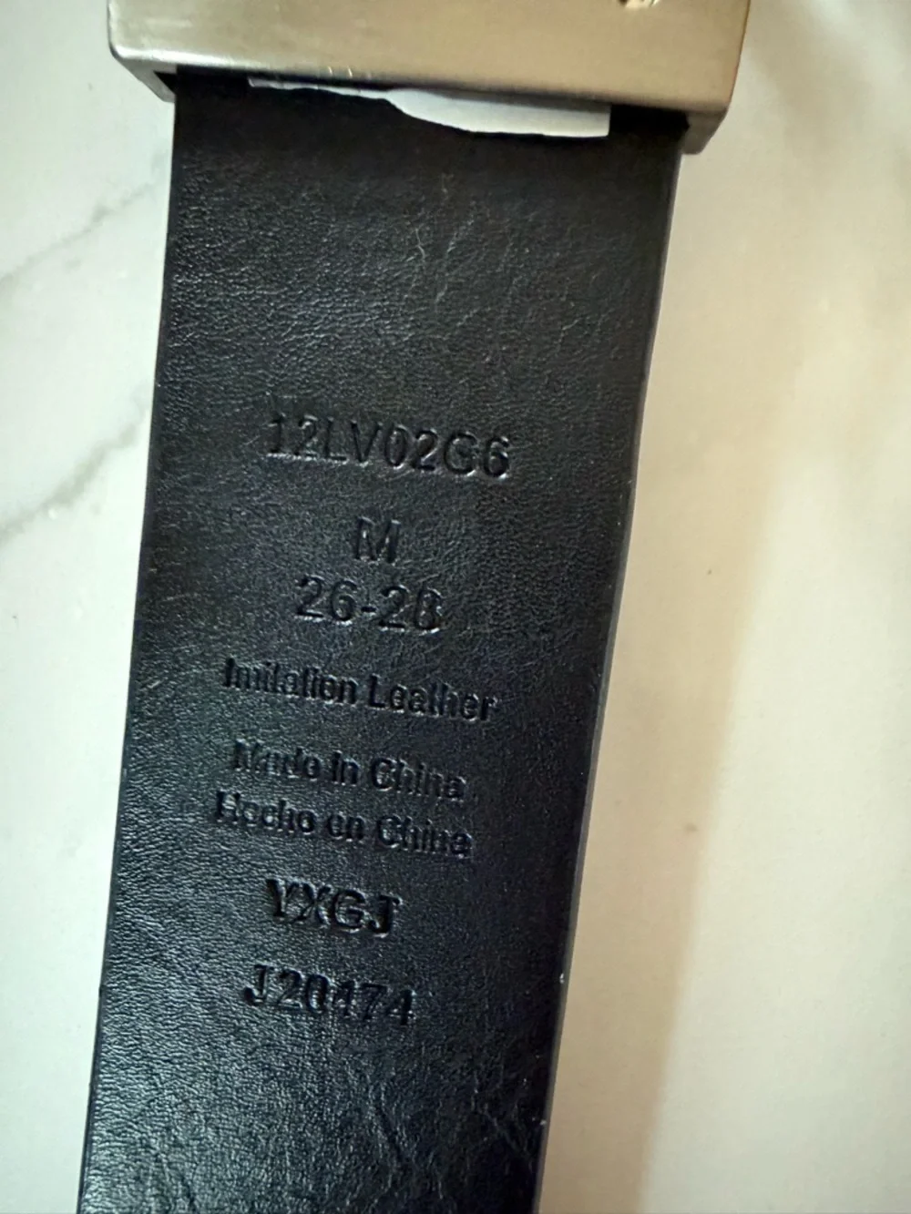 Levi’s Boy’s Brown Belt Silver Buckle Medium 26-28 Faux‎ Leather Classic